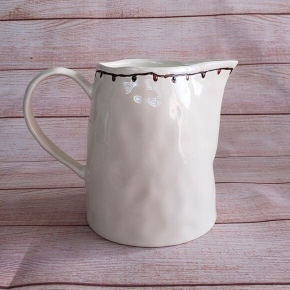 Unique Potter's Studio Ceramic Christmas Tree Lights Jug with Handle - Picture 5 of 10